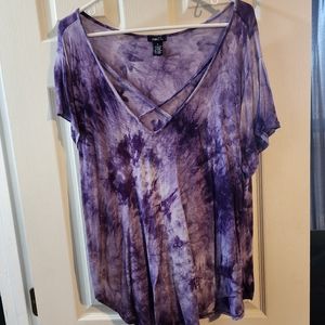 Hi-low Tie-Dye top
